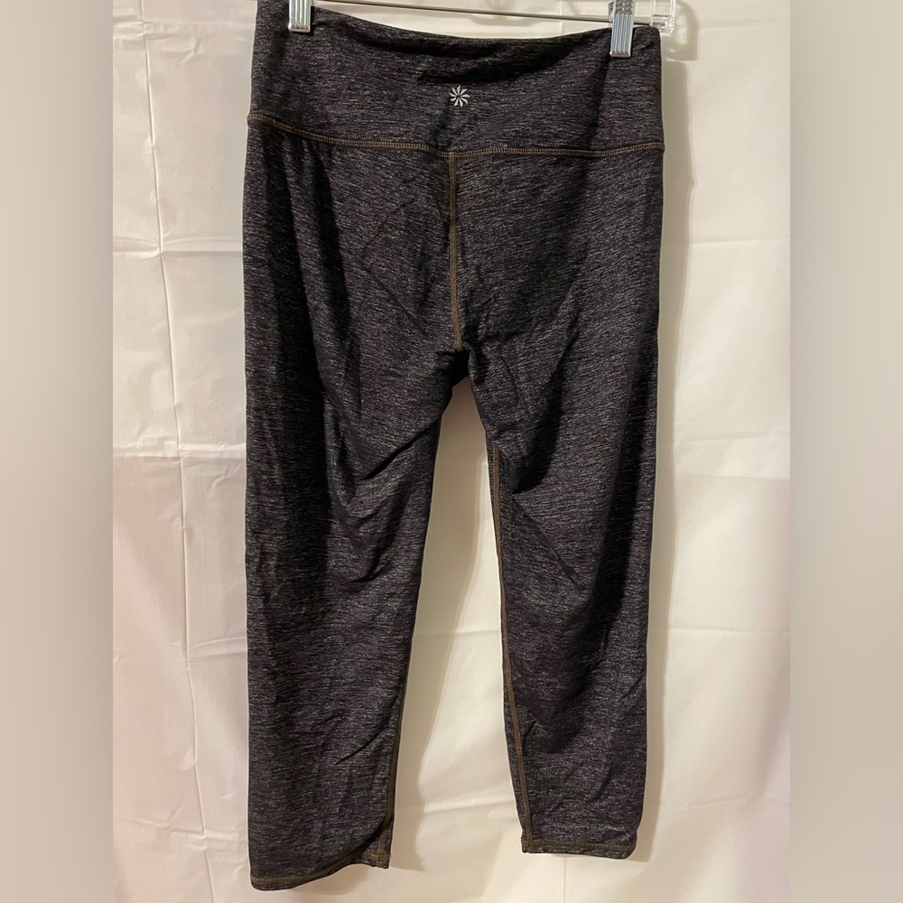Athleta Gray Hi Rise Heathered Capri Leggings Size S